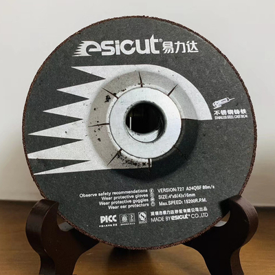 6&quot; discos de moedura abrasivos ISO9001 metalurgia ' de X7/8 X1/4 da”