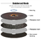 Roda eliminada 7in de ISO9001 180mmx3mmx22mm para o aço carbono